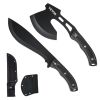 Hunting Knife and Hatchet Axe Combo Set Sheath Fixed Blade Knife Camping