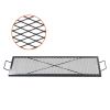 VEVOR X-Marks Fire Pit Grill Grate, Rectangle Cooking Grate, Heavy Duty Steel Campfire BBQ Grill Grid with Handle & Support X Wire