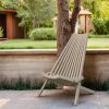 Outdoor Stylish Folding Chair, FSC-Certified Eucalyptus Wood