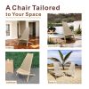 Outdoor Stylish Folding Chair, FSC-Certified Eucalyptus Wood