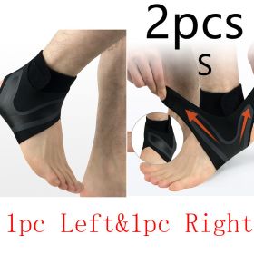 Ankle Support Brace Safety Running Basketball Sports Ankle Sleeves (Option: SET S-2pcs-Suit)